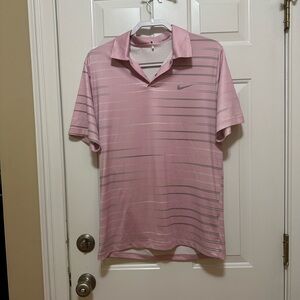Tiger Woods Collection Nike Pink Polo Shirt Casual Comfort